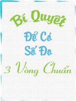 Bí quyết để có số đo 3 vòng chuẩn ppt