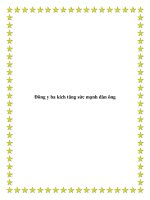 Đông y ba kích tăng sức mạnh đàn ông ppt