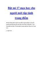 Bật mí 17 mẹo hay cho người mới tập tành trang điểm docx