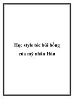 Học style tóc búi bồng của mỹ nhân Hàn pot