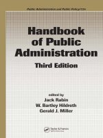 Handbook of Public Administration, Third Edition pdf