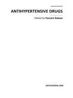 Antihypertensive Drugs Edited by Hossein Babaei pdf