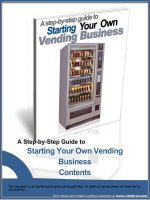 Starting your own vending business a step by step guide potx