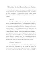 Thêm những thủ thuật dành cho Facebook Timeline ppt
