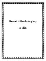 Brunei thiên đường hay tu viện pptx