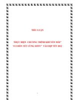 TIỂU LUẬN: THỰC HIỆN CHƯƠNG TRÌNH KHUYẾN MÃI” VUI ĐÓN TẾT CÙNG SONY” VÀO DỊP TẾT 2012 pot