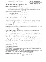 ĐÁP ÁN VÀ ĐỀ THI THỬ ĐẠI HỌC - TRƯỜNG THPT NGUYỄN HUỆ -ĐẮK LẮK - ĐỀ SỐ 23 pot