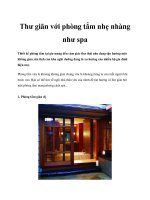 Thư giãn với phòng tắm nhẹ nhàng như spa potx