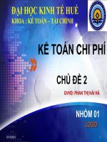 slide chủ đề kế toán chi phí