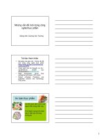 Những vấn đề mới trong công nghệ thực phẩm pptx