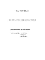 TÌM HIỂU VỀ CÔNG NGHỆ SẢN XUẤT PHOMAT pdf