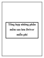 Tổng hợp những phần mềm sao lưu Driver miễn phí potx
