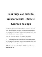 Giới thiệu các bước tối ưu hóa website - Bước 4: Gửi web của bạn ppt