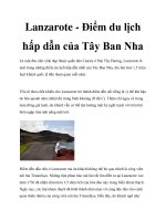 Lanzarote - Điểm du lịch hấp dẫn của Tây Ban Nha docx