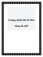 Lượng muối cho bé theo từng độ tuổi docx