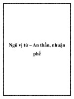 Ngũ vị tử – An thần, nhuận phế doc