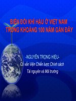Biến đổi khí hậu tại Việt Nam ppt