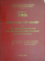 Thực trạng giao nhận hàng hóa xuất nhập khẩu bằng đường hàng không tại công ty Vinatrans