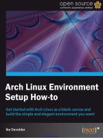 Arch Linux Environment Setup How-to doc
