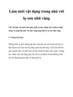 Làm mới vật dụng trong nhà với lọ sơn nhũ vàng ppt