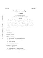 Neutrinos in cosmology   a  dolgov