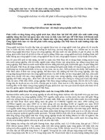 Công nghệ sinh học và vấn đề phát triển nông nghiệp của Vi ệt Nam ppt