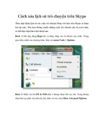 Cách xóa lịch sử trò chuyện trên Skype pptx