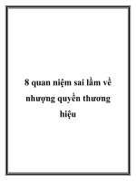 8 quan niệm sai lầm về nhượng quyền thương hiệu doc