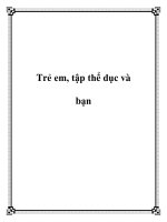 Trẻ em, tập thể dục và bạn ppt