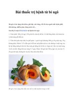 Bài thuốc trị bệnh từ bí ngô pdf