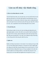 Làm sao để nhảy việc thành công. potx