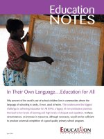 In Their Own Language…Education for All pdf