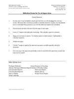 Reflection Forms for Use in Supervision