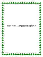 Short Vowel /ʊ/ (Nguyên âm ngắn /ʊ/) docx
