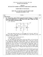 đáp án đề thi lí thuyết tốt nghiệp khóa 3 - điện tử dân dụng - mã đề thi đtdd - lt  (3)