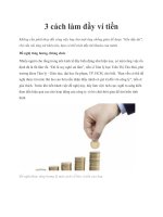 3 cách làm đầy ví tiền ppt
