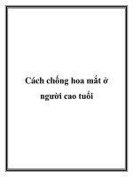 Cách chống hoa mắt ở người cao tuổi pptx