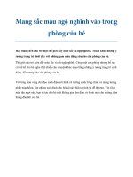 Mang sắc màu ngộ nghĩnh vào trong phòng của bé ppt