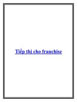 Tiếp thị cho franchise pdf