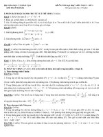 đề tham khảo ôn thi đại học môn toán đề (3)