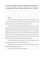 Sau khi tự tử ở giếng Loa Thành, xuống thủy cung, Trọng Thủy đã tìm gặp lại Mị Châu. Những sự việc gì đã xảy ra? - Bài làm 2 doc