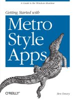oreilly getting started with metro style apps (2012)