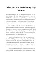 Biến ổ flash USB làm khóa đăng nhập Windows potx