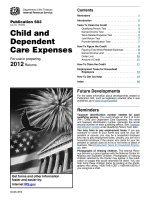 Child and Dependent Care Expenses For use in preparing 2012 Returns Get potx