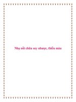 Nhọ nồi chữa suy nhược, thiếu máu pot