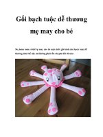 Gối bạch tuộc dễ thương mẹ may cho bé potx