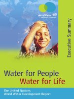 Water for People Water for Life - The United Nations World Water Development Report pptx