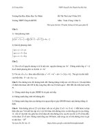 Đề Thi Thử vào 10 ĐHKHTN Năm 2011 Môn : Toán docx