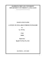 A study on syllabus stress in english