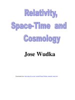 Relativity, space time and cosmology   wudka